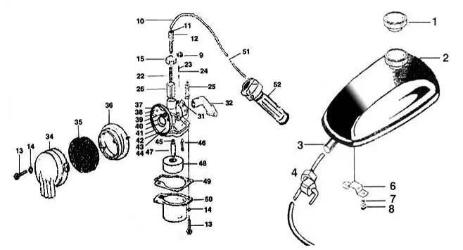 1.5 L Black Gas Tank