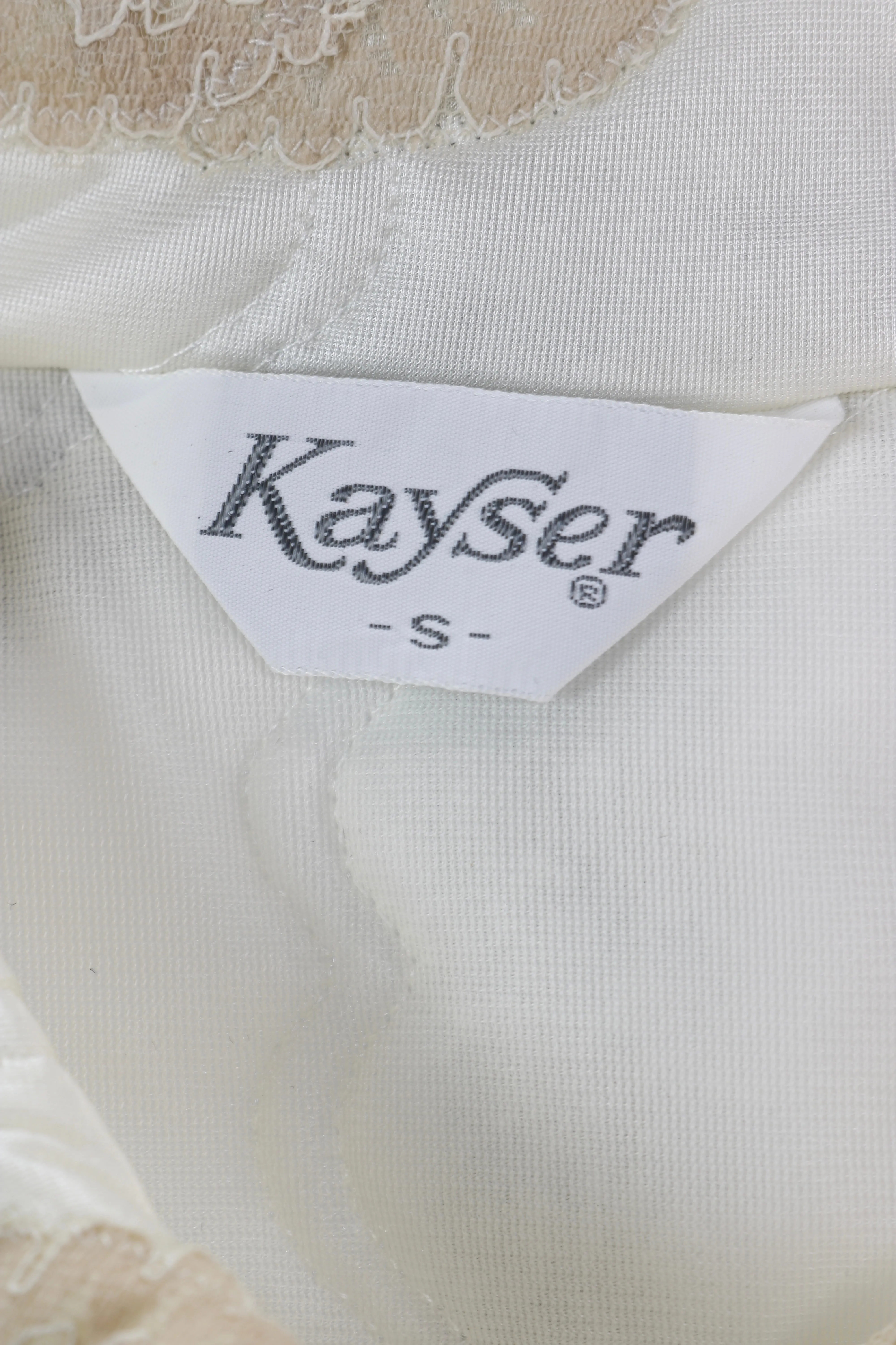 70s Kayser Ivory Quilted Bolero       S