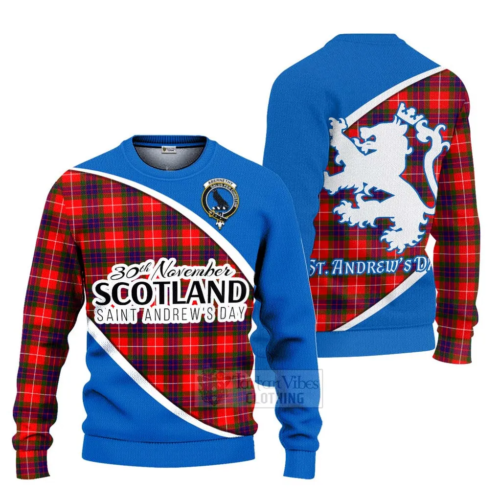 Abernethy Family Crest Tartan Ugly Sweater Celebrate Saint Andrew's Day in Style