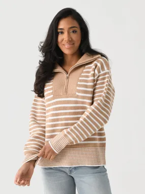 Addison Bay Women's Griffin Quarter-Zip Sweater