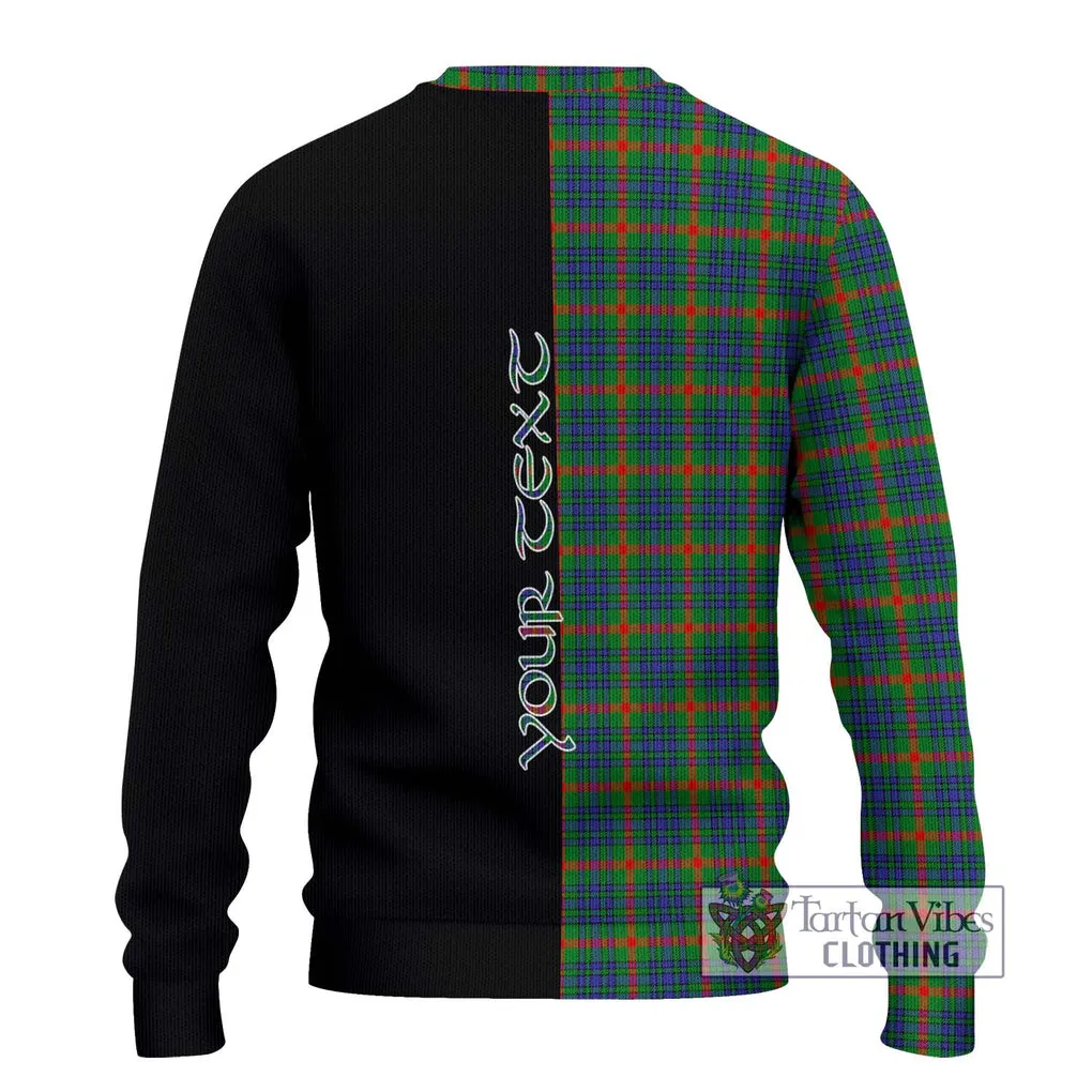 Aiton Tartan Ugly Sweater with Family Crest and Half Of Me Style