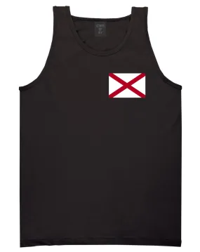 Alabama State Flag AL Chest Mens Tank Top T-Shirt