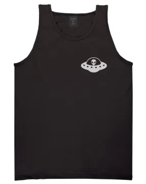 Alien Spaceship Chest Mens Tank Top Shirt