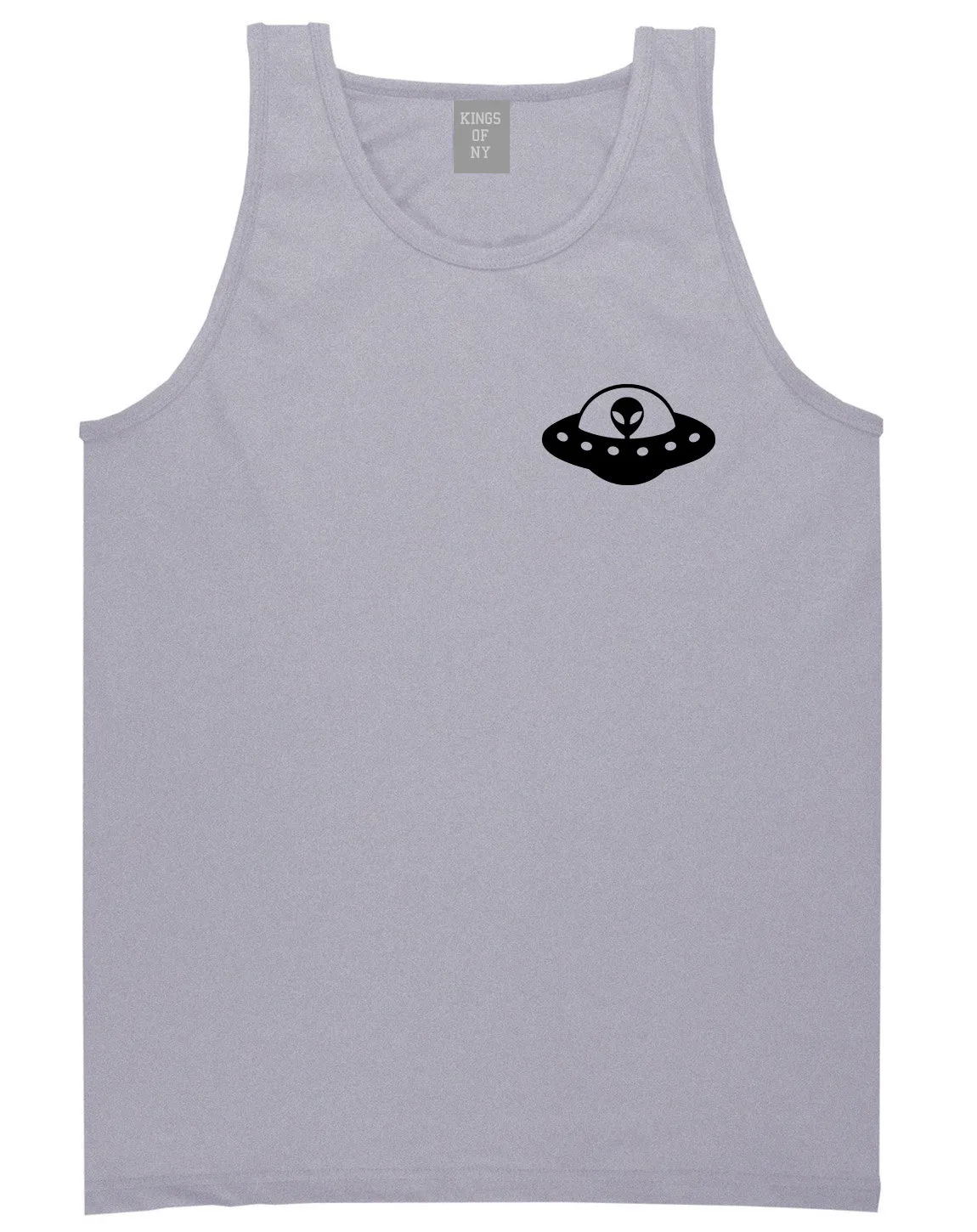 Alien Spaceship Chest Mens Tank Top Shirt