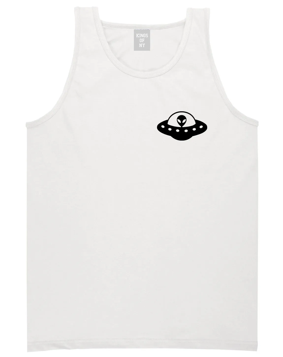 Alien Spaceship Chest Mens Tank Top Shirt