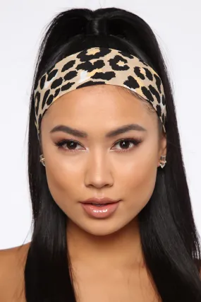 All For You Skinny Head Scarf - Leopard