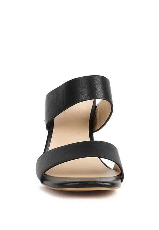 Alodia Slim Block Heel Sandals