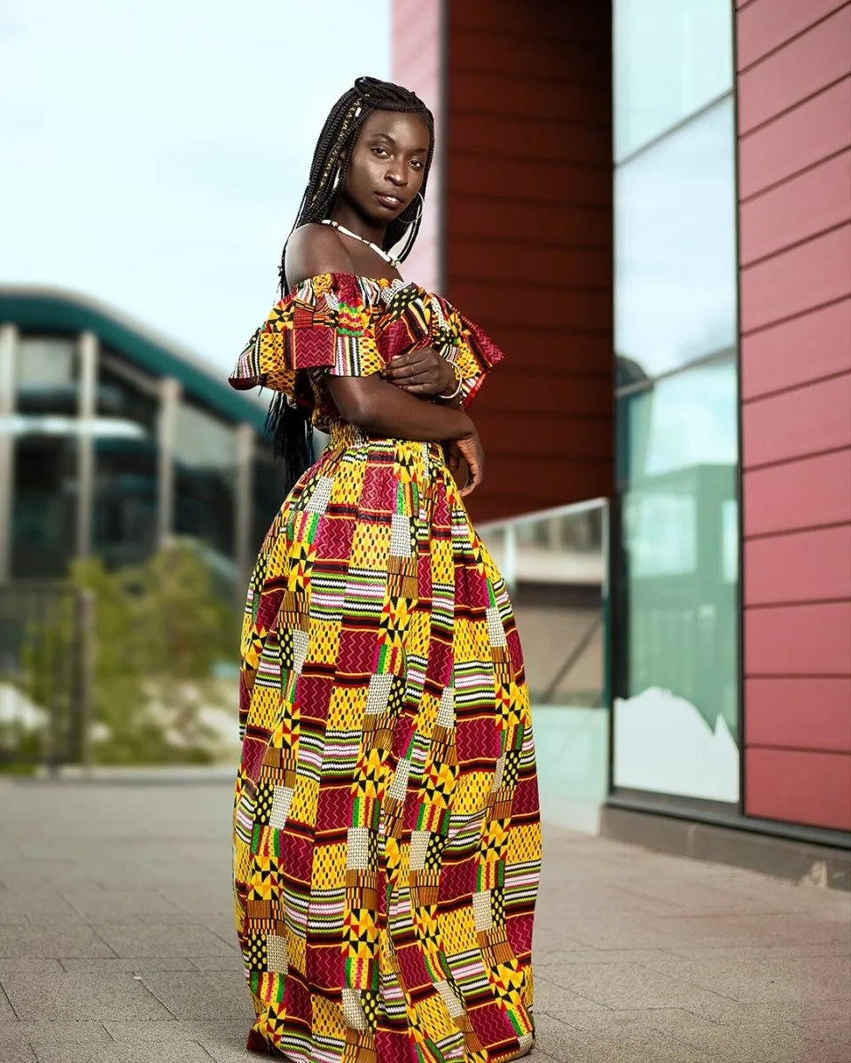 Amazing Kente African Maxi Dress