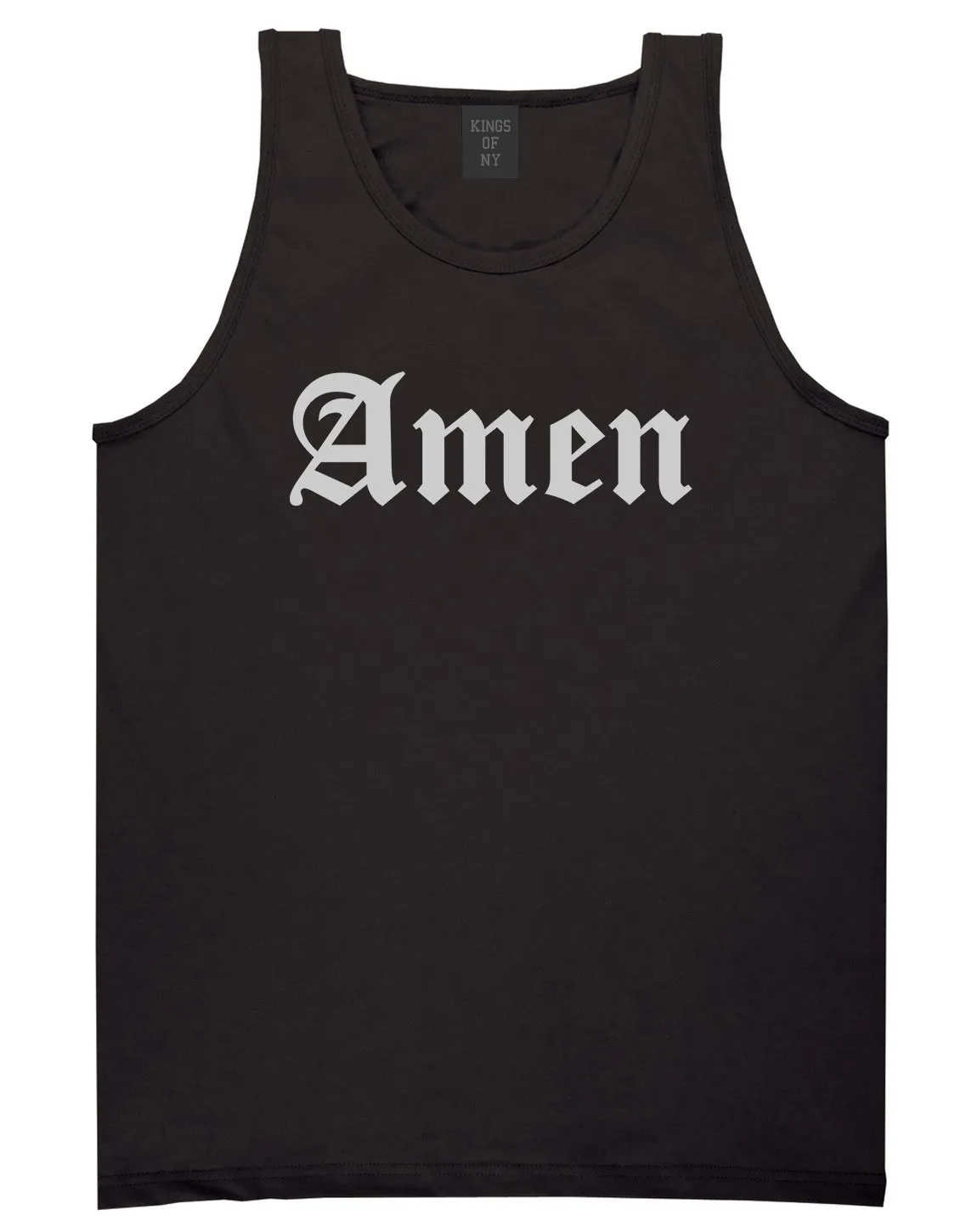 Amen Old English Prayer Mens Tank Top T-Shirt