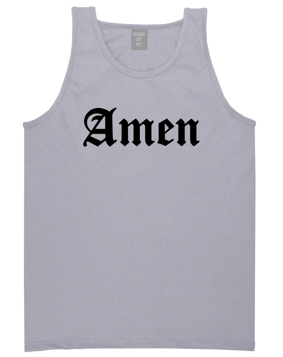 Amen Old English Prayer Mens Tank Top T-Shirt