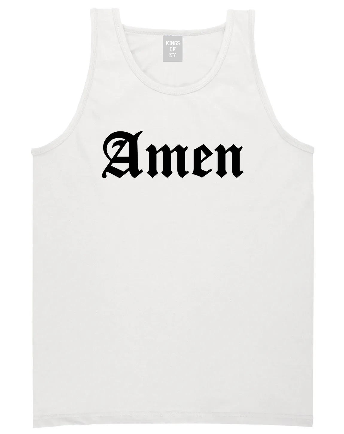 Amen Old English Prayer Mens Tank Top T-Shirt