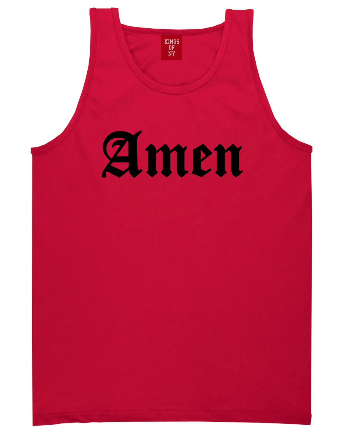 Amen Old English Prayer Mens Tank Top T-Shirt