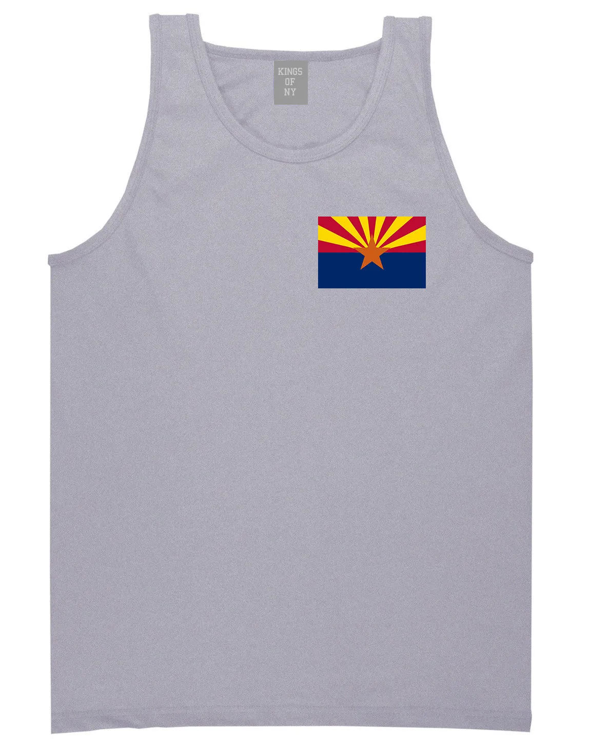 Arizona State Flag AZ Chest Mens Tank Top T-Shirt