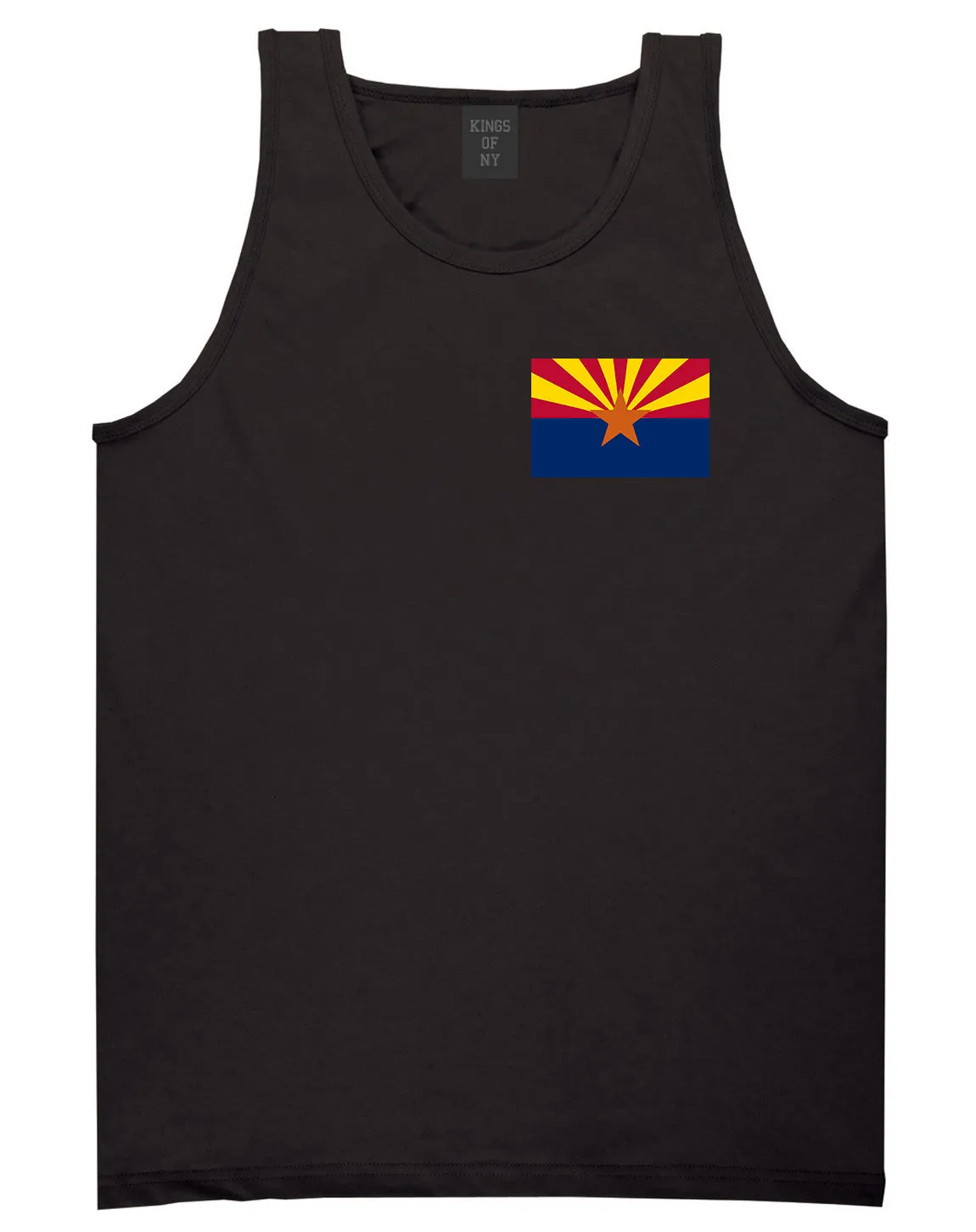 Arizona State Flag AZ Chest Mens Tank Top T-Shirt