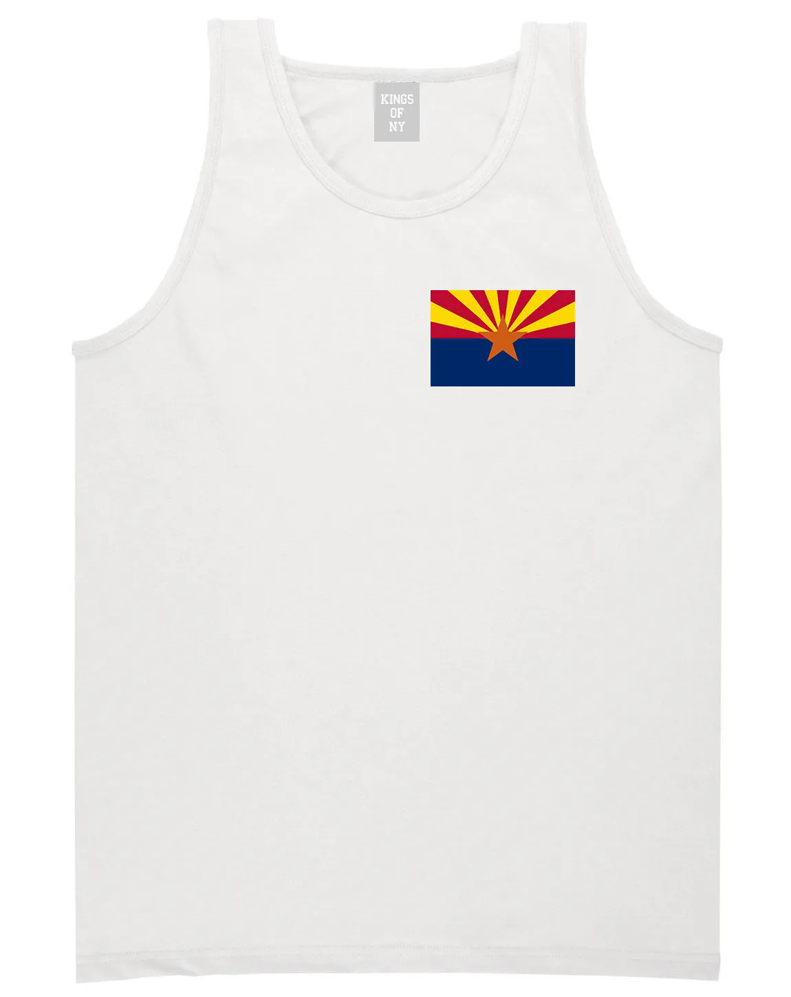 Arizona State Flag AZ Chest Mens Tank Top T-Shirt