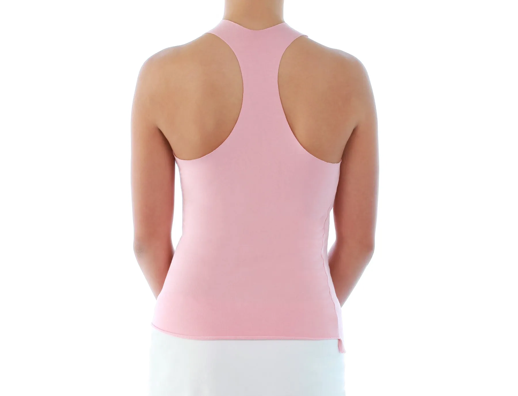 Asymmetrical Tank Top in Pink