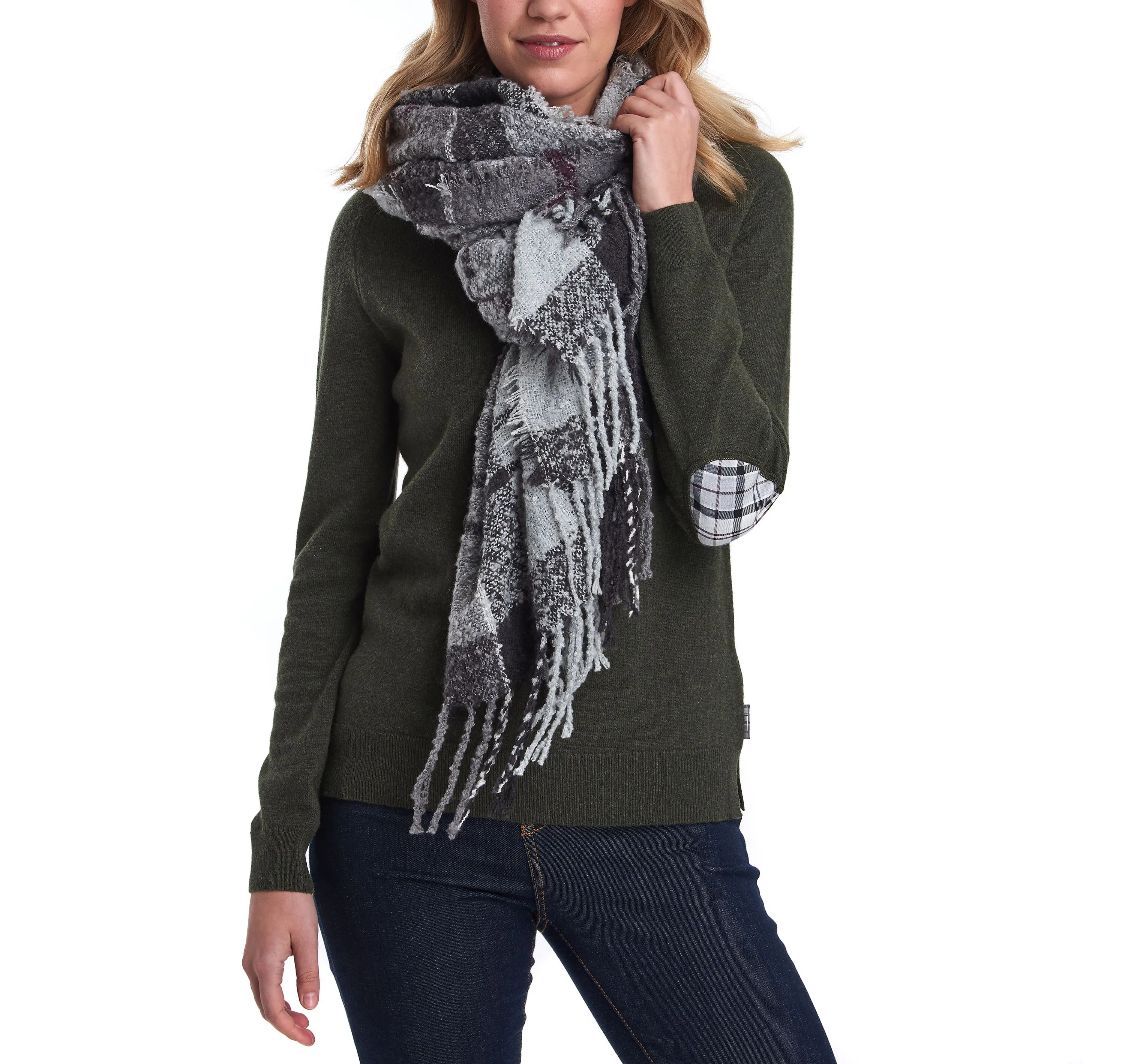 Barbour Boucle Scarf LSC0120 - Grey