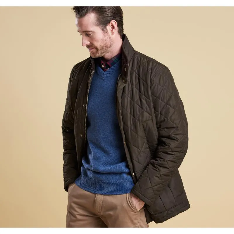 Barbour Devon Quilted Mens Jacket - Olive