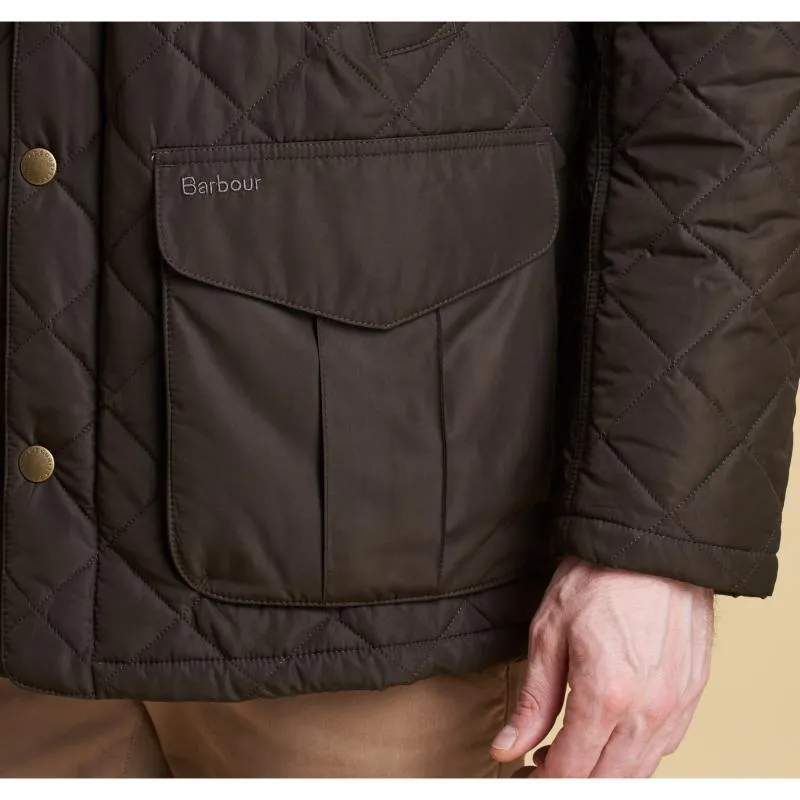 Barbour Devon Quilted Mens Jacket - Olive