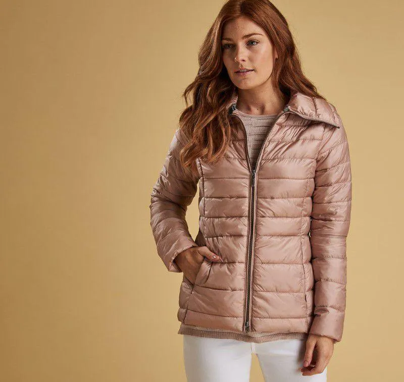 Barbour Drovers Ladies Quilted Jacket - Pale Pink