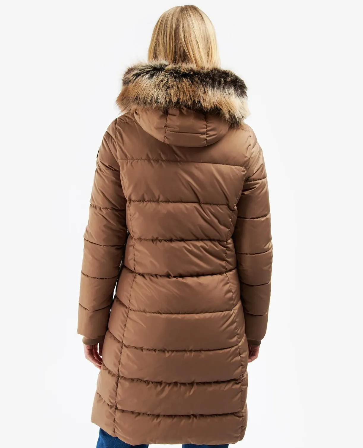 Barbour Rosoman Quilt with Fur Trimmed Hood LQU1542