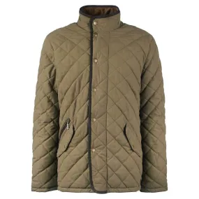 Barbour Shoveler Mens Waterproof Quilted Jacket - Clay