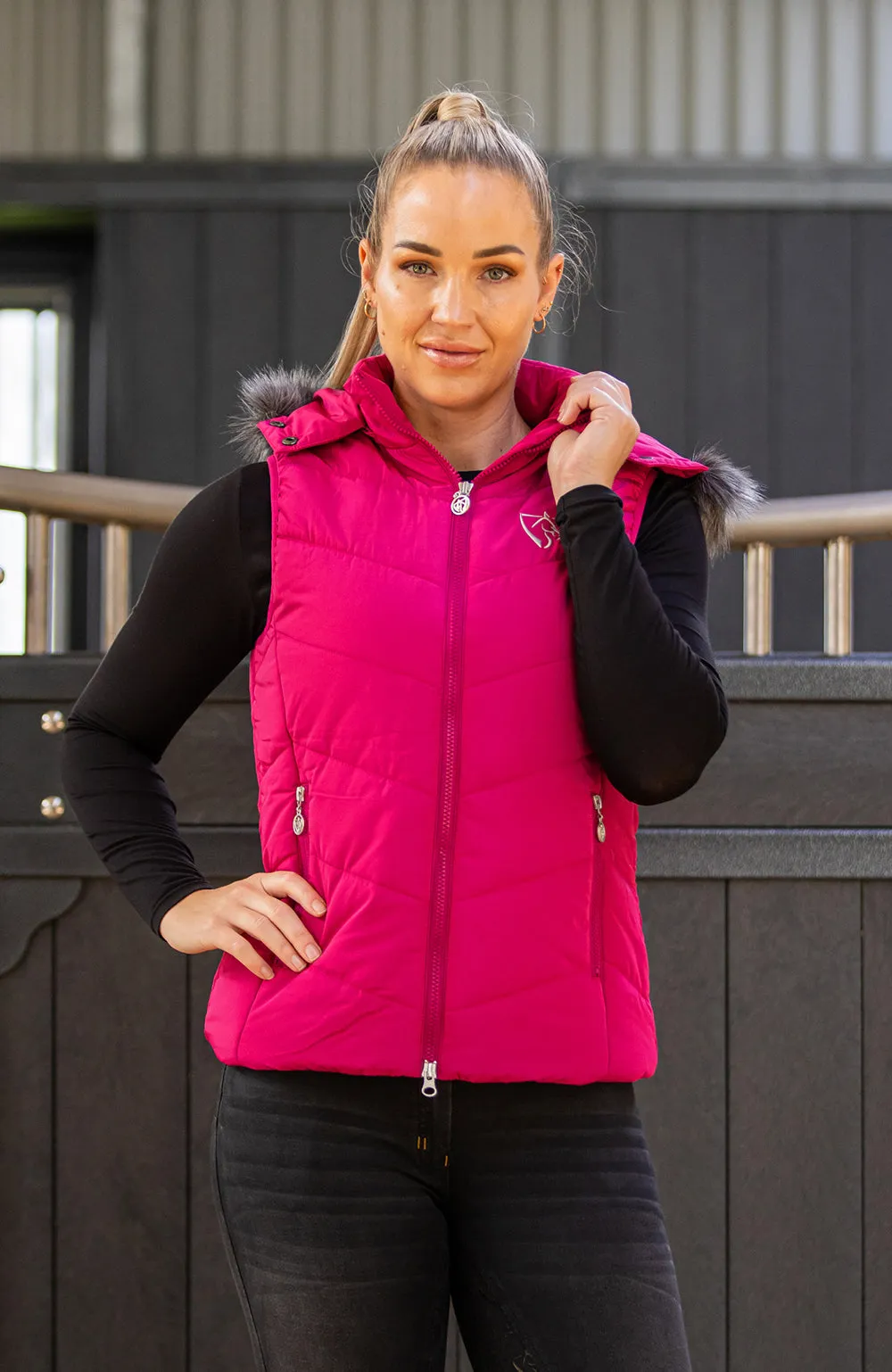 BARE Winter Series - Ellie Vest - Hot Pink