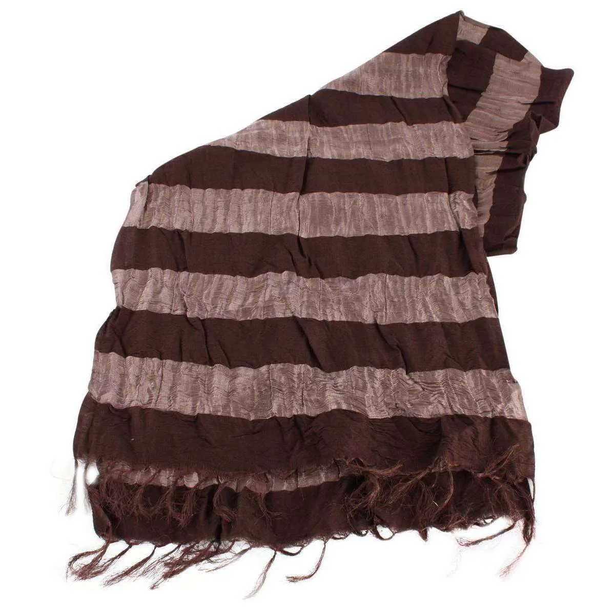 Bassin and Brown Sarracenia Hori Striped Scarf - Bronze/Brown