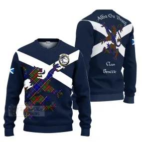 Beattie (Beatty) Tartan Lion Rampant Ugly Sweater Proudly Display Your Heritage with Alba Gu Brath and Clan Name