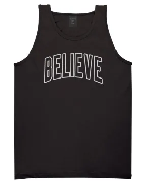 Believe Outline Mens Tank Top Shirt