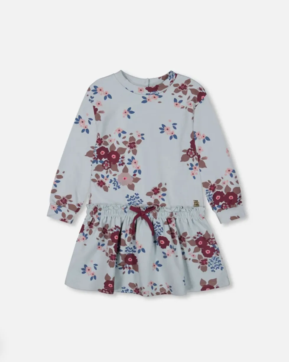 Big Flower Fleece Dress