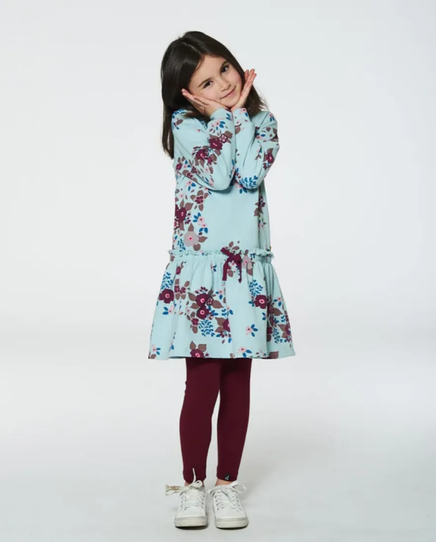 Big Flower Fleece Dress