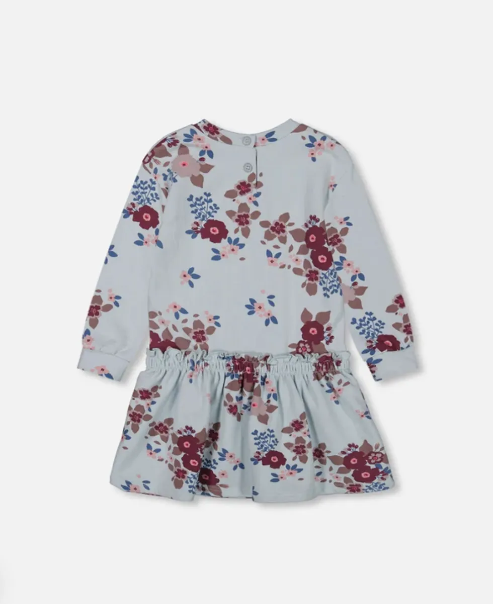 Big Flower Fleece Dress