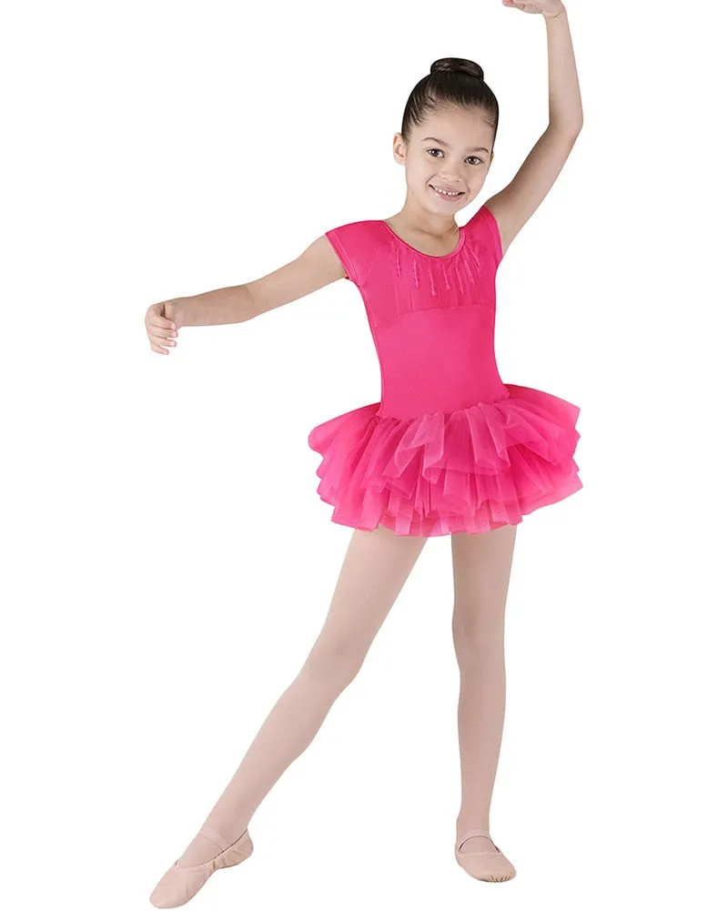 Bloch Sequin Trim Heart Back Tutu Ballet Dress - CL8012 Girls