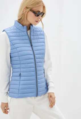 Blue Quilted Gilet