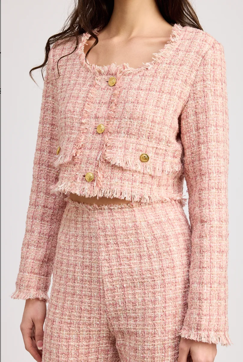 Blush Tessa Tweed Jacket