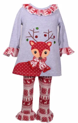 Bonnie Jean Tunic and Legging Set Nordic Reindeer Design