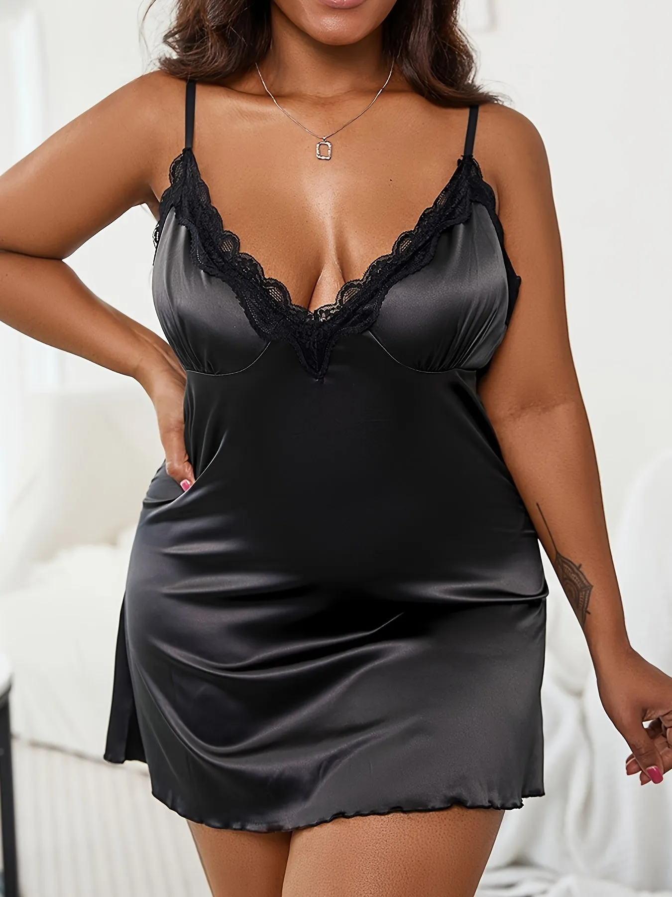 Butterfly Elegance Plus Size Sexy Lingerie Dress