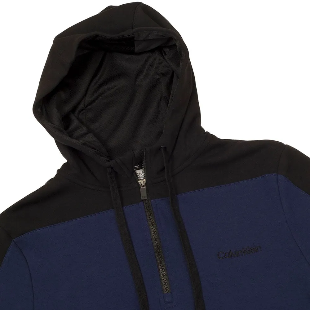 Calvin Klein Kent Hooded 1/2-Zip Pullover - Peacoat