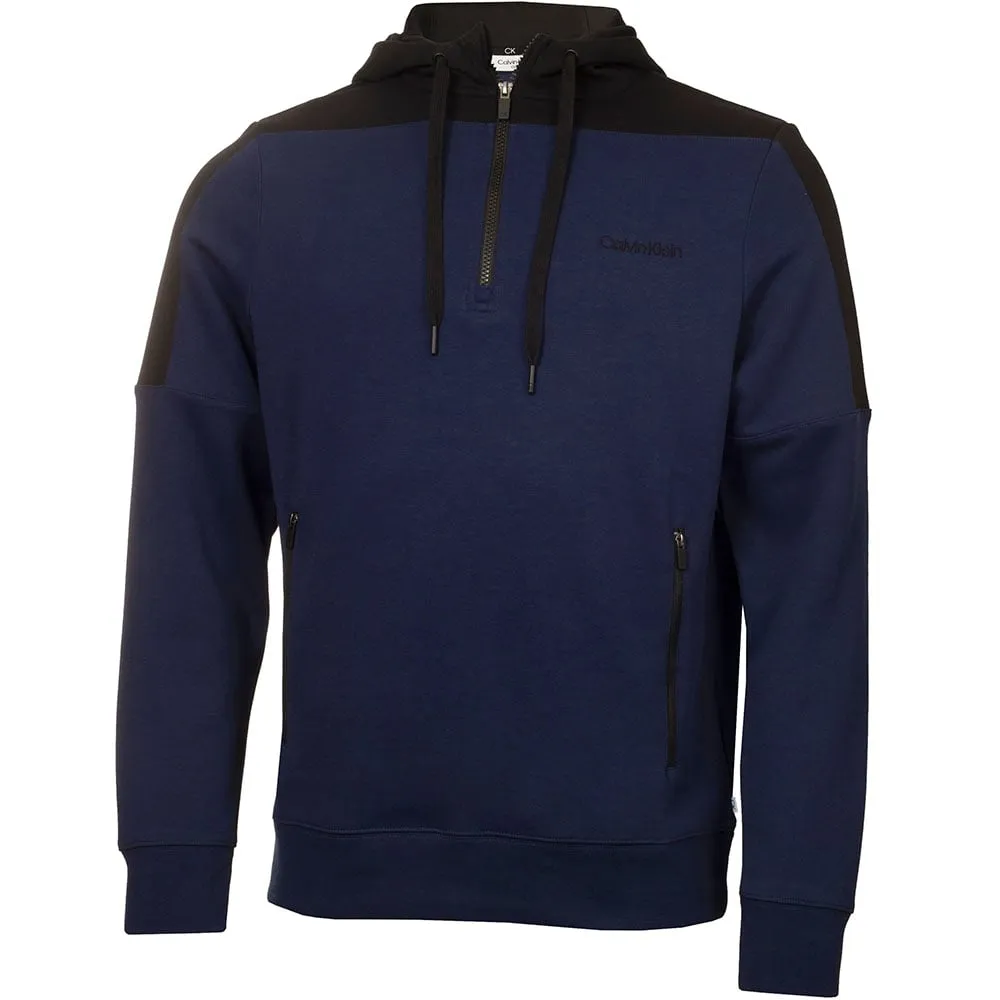 Calvin Klein Kent Hooded 1/2-Zip Pullover - Peacoat