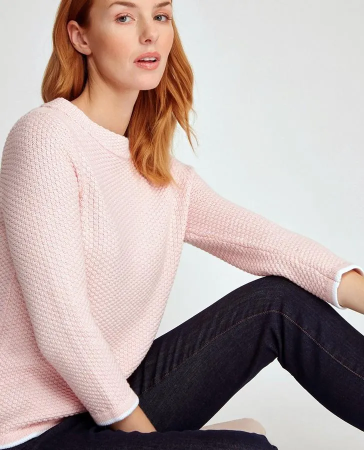 Camellia Crew Neck Stitch Sweater