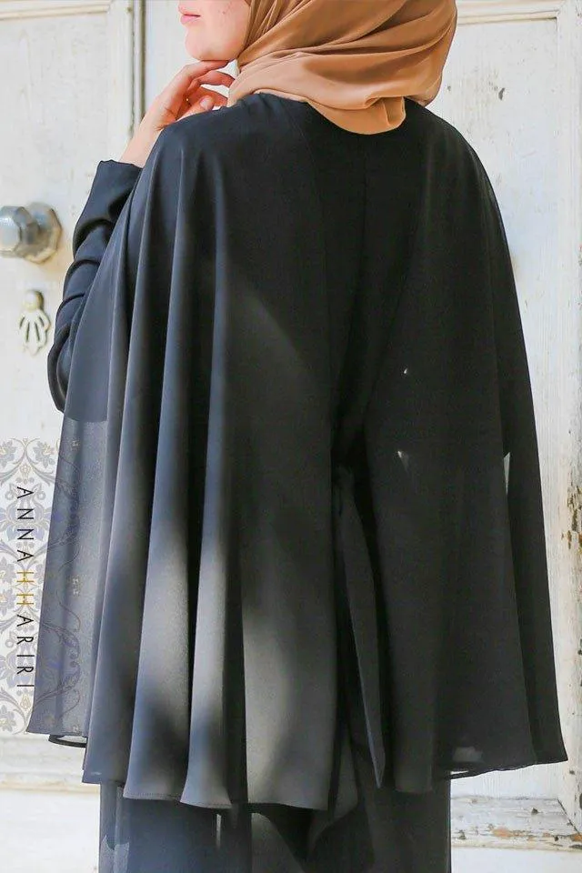 Cape Dress in Black