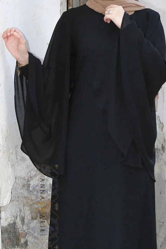 Cape Dress in Black