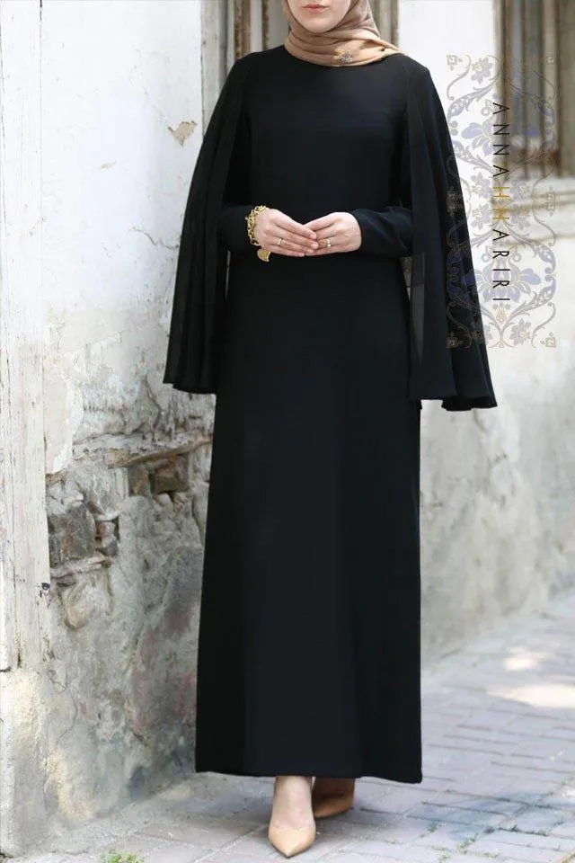 Cape Dress in Black