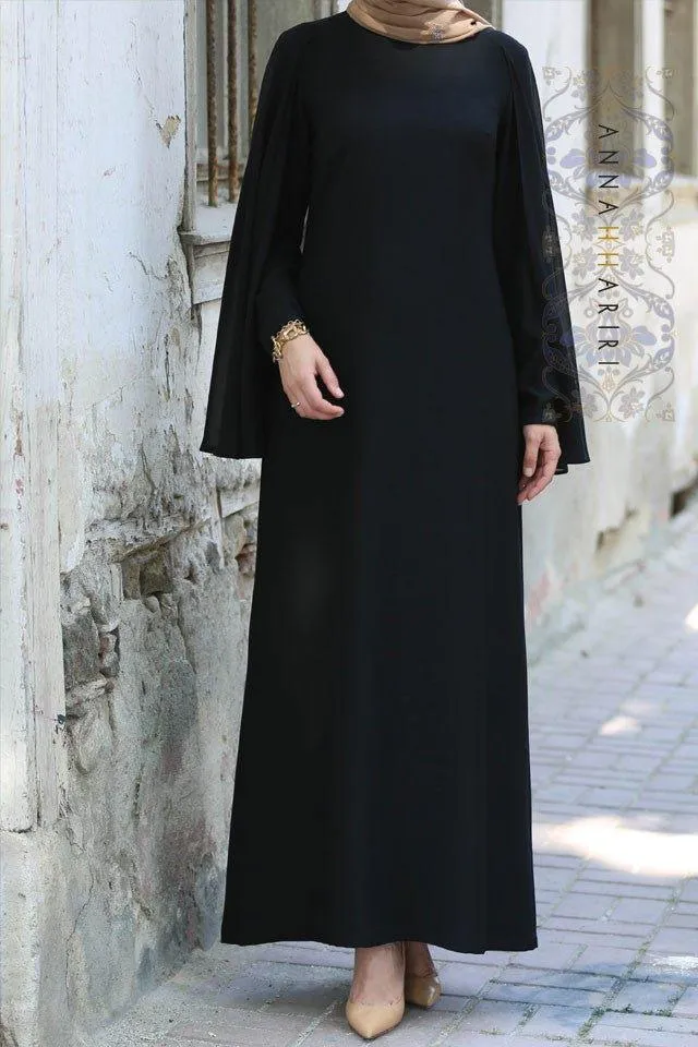 Cape Dress in Black