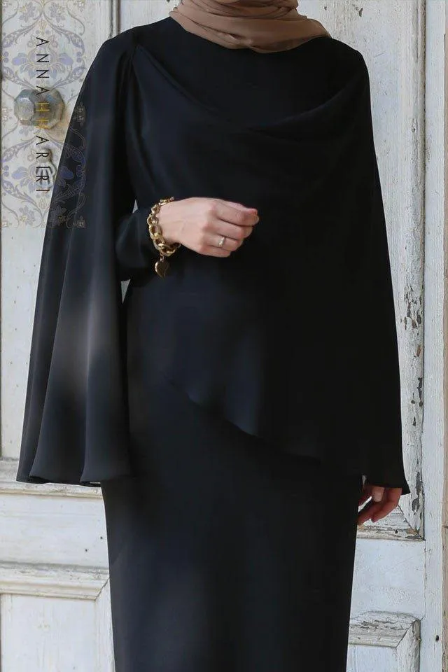 Cape Dress in Black