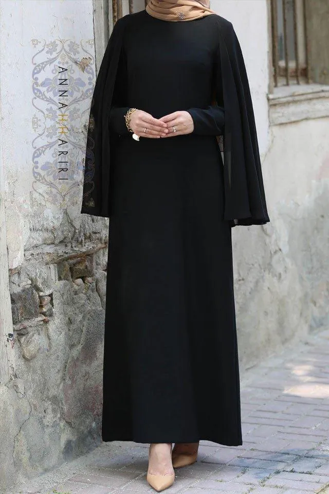 Cape Dress in Black