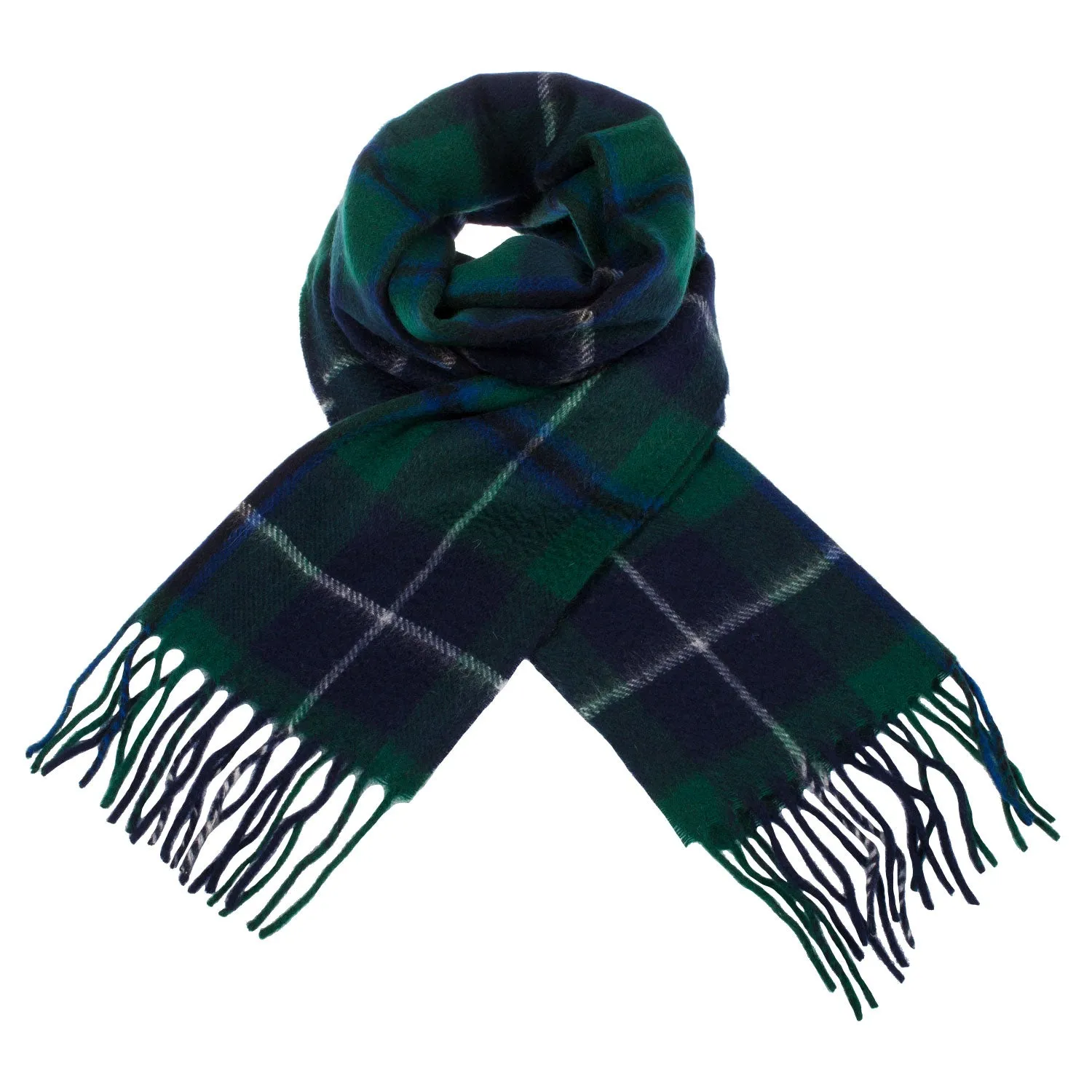 Cashmere Scottish Tartan Clan Scarf  Douglas