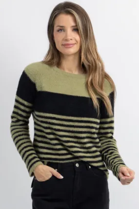 CHAI LATTE OLIVE SWEATER