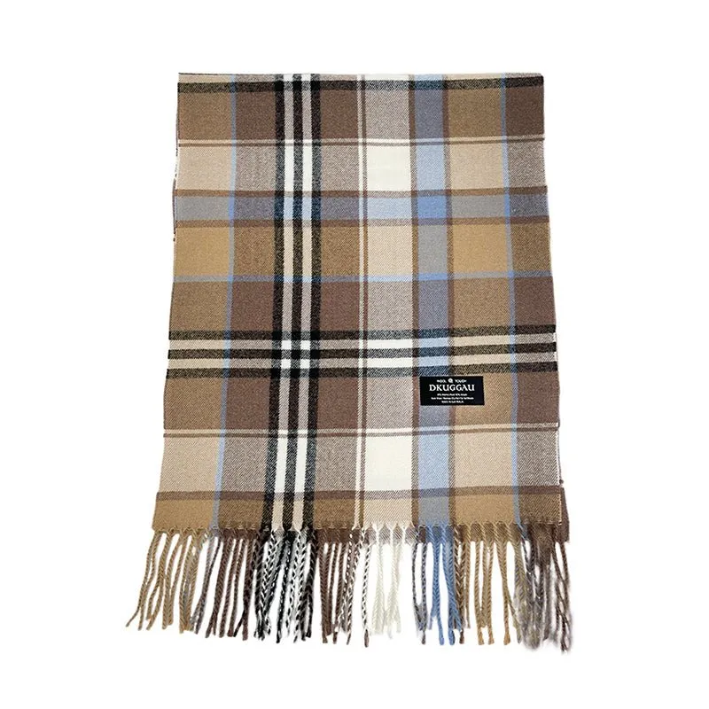 Check Wool Scarf